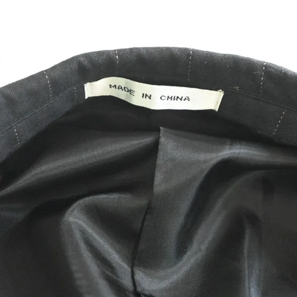 Kings Court 58L 44x32 Black Striped 5 Button Mens Jacket Pants Suit